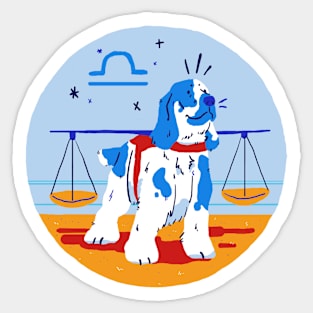 Good Boy Astrology Society - Libra Front And Back Sticker